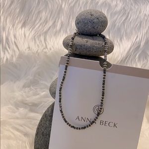 Anna Beck hematite beaded choker